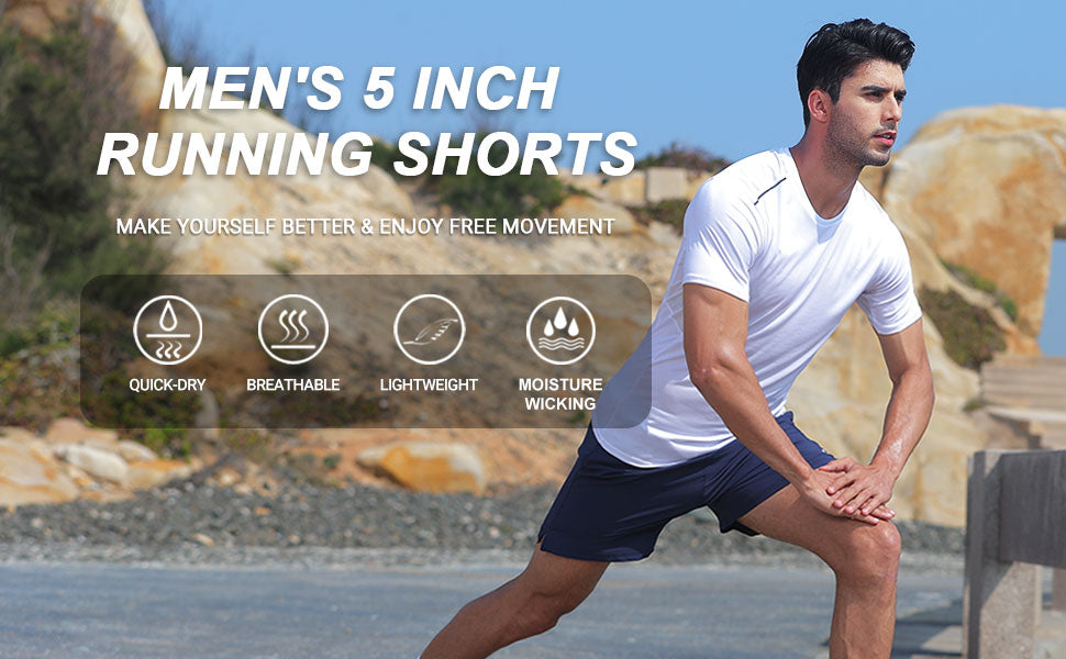 Running shorts for men 5 inch,mens running shorts with liner â Spowind Sports