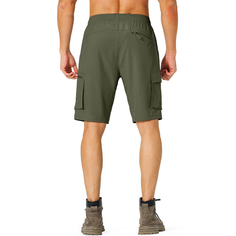 Image of Men's Hiking Cargo Shorts Quick Dry Lightweight with Zipper Pockets