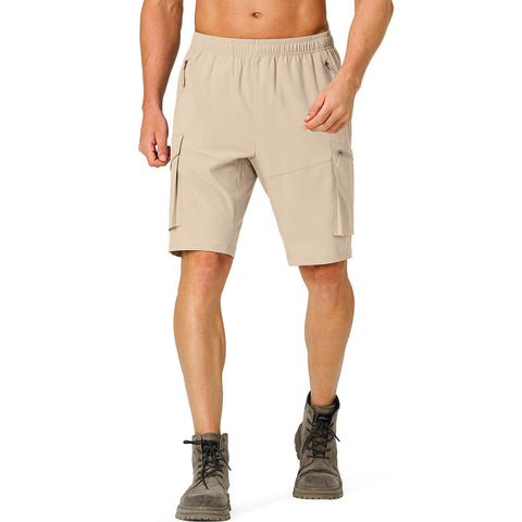 Image of Men's Hiking Cargo Shorts Quick Dry Lightweight with Zipper Pockets