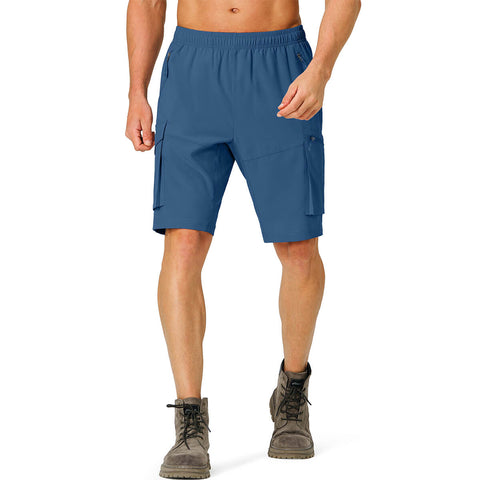 Image of Men's Hiking Cargo Shorts Quick Dry Lightweight with Zipper Pockets