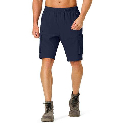 Image of Men's Hiking Cargo Shorts Quick Dry Lightweight with Zipper Pockets