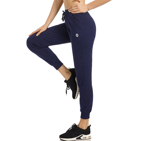 Image of Women's Joggers Lounge Sweatpants Yoga Workout Tapered Cotton Athletic Track Pants with Pockets