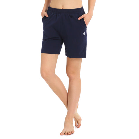 Image of Women's 5" Activewear Lounge Bermuda Shorts Gym Jogger Yoga Shorts with Pockets