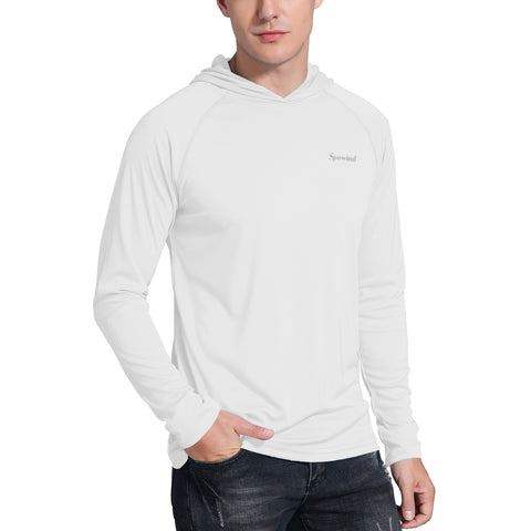 Image of Men's UPF 50+ Sun Protection Hoodie Shirts Long Sleeve SPF Performance Fishing T-Shirt with Thumbhole