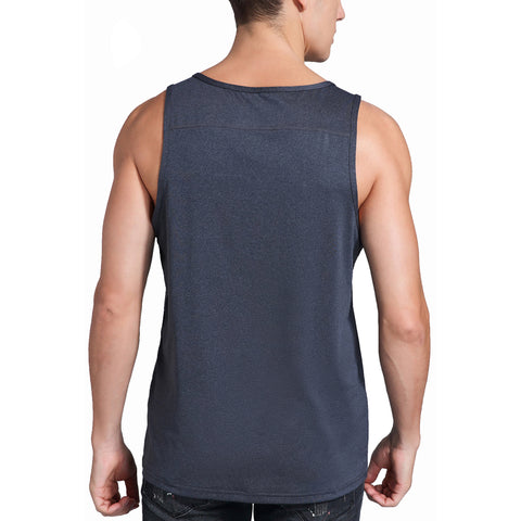 Image of Spowind Men's Quick Dry Workout Tank Top - Athletic Running Training Muscle Fitness Gym Sleeveless Shirts