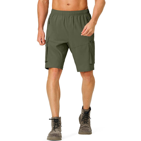 Image of Men's Hiking Cargo Shorts Quick Dry Lightweight with Zipper Pockets