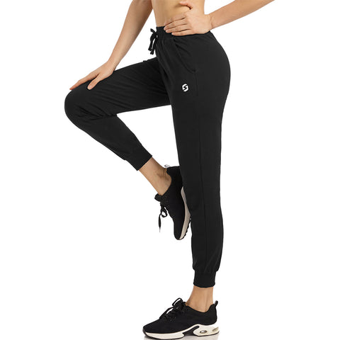 Image of Women's Joggers Lounge Sweatpants Yoga Workout Tapered Cotton Athletic Track Pants with Pockets