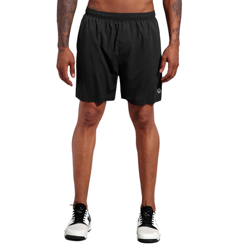 Image of Men's 5 Inch Running Workout Shorts Quick Dry Athletic Shorts with Liner Zipper Pockets