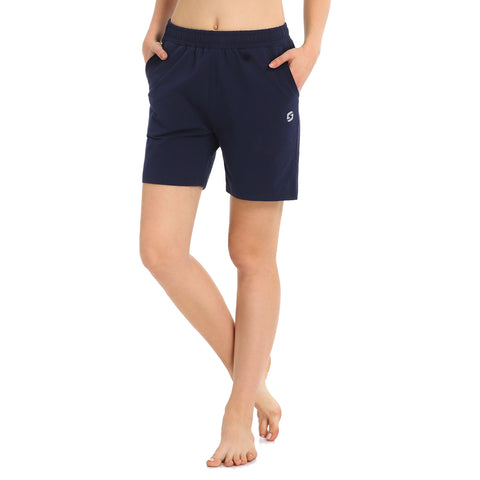 Women's 5" Activewear Lounge Bermuda Shorts Gym Jogger Yoga Shorts with Pockets