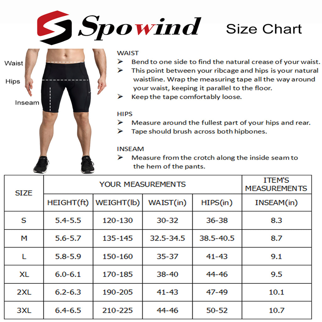 Men's Cycling Shorts 3D Padded Quick Dry Pants Bicycle Wear Tights UPF –  Spowind Sports