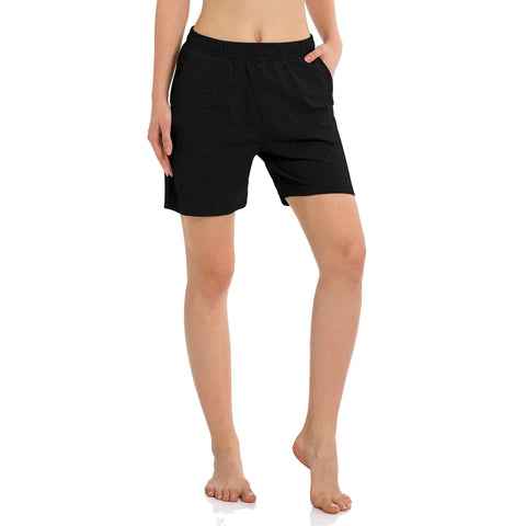 Image of Women's 5" Activewear Lounge Bermuda Shorts Gym Jogger Yoga Shorts with Pockets