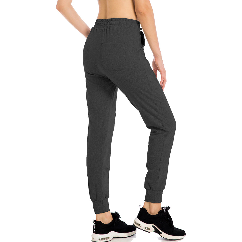 Women's Joggers Lounge Sweatpants Yoga Workout Tapered Cotton Athletic Track Pants with Pockets