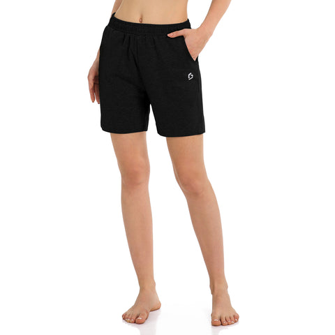 Image of Women's 5" Activewear Lounge Bermuda Shorts Gym Jogger Yoga Shorts with Pockets