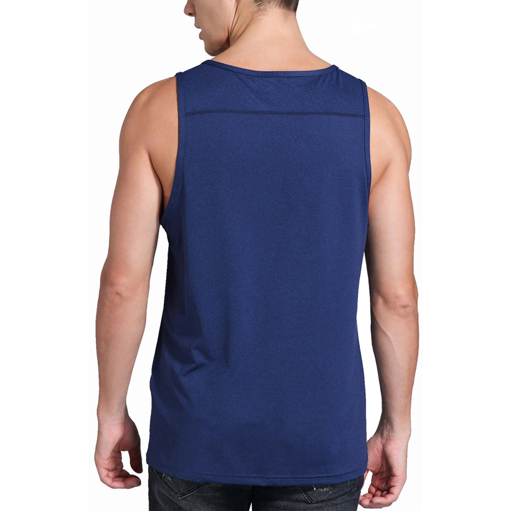 Spowind Men's Quick Dry Workout Tank Top - Athletic Running Training Muscle Fitness Gym Sleeveless Shirts