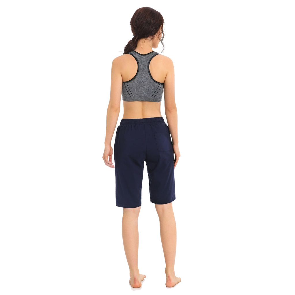 Black Activewear Shorts Women, Workout Shorts, Bermua Pants