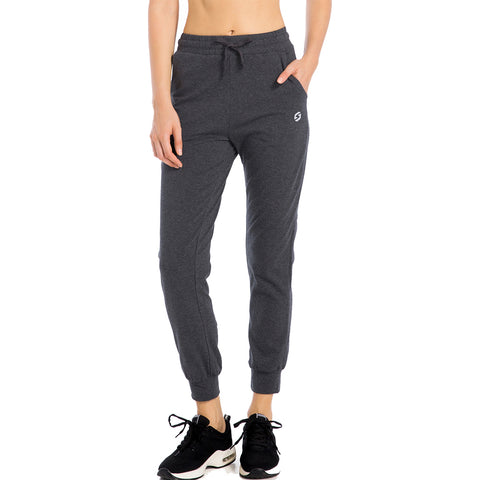 Image of Women's Joggers Lounge Sweatpants Yoga Workout Tapered Cotton Athletic Track Pants with Pockets